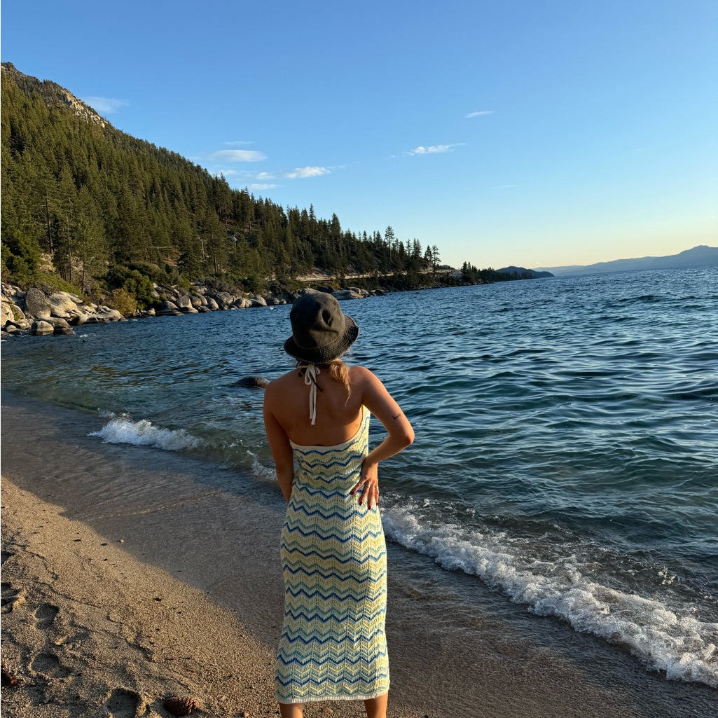 Chevron Pattern Maxi Dress
